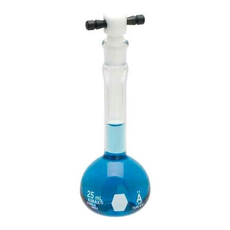 Cp Lab Safety. Kimble Kimax Class A Volumetric Flasks W/ Color-Coded PTFE Stopper, 10ML, Case of 12 28014F-10